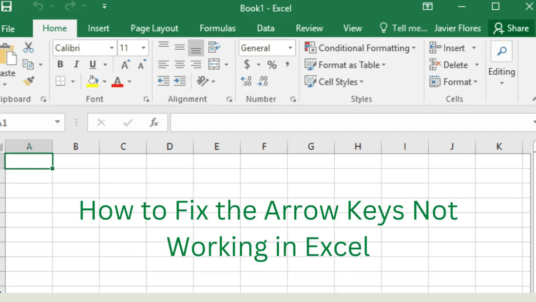 How to Fix the Arrow Keys Not Working in Excel