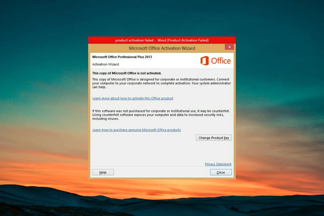Microsoft Office Product Activation Failed How to Solved