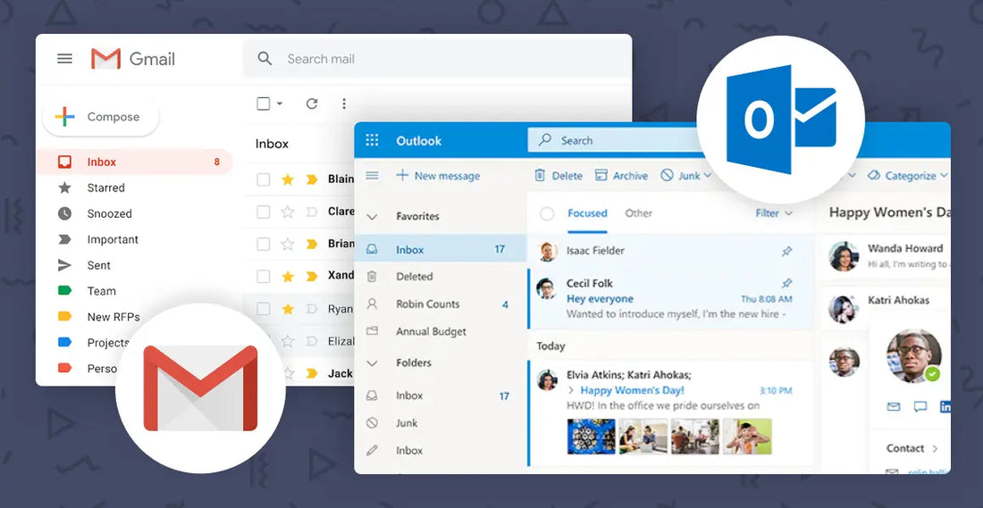 What is the difference between email and Outlook?